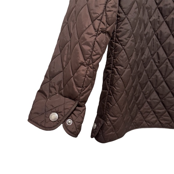 Coach Diamond Quilted Signature C Barn Puffer Jacket Equestrian Classic Brown XL - Picture 6 of 16